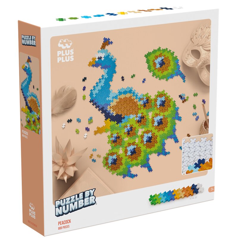 Puzzle PLUS-PLUS Puzzle by Number Paw 014-3931 (800 elementów)
