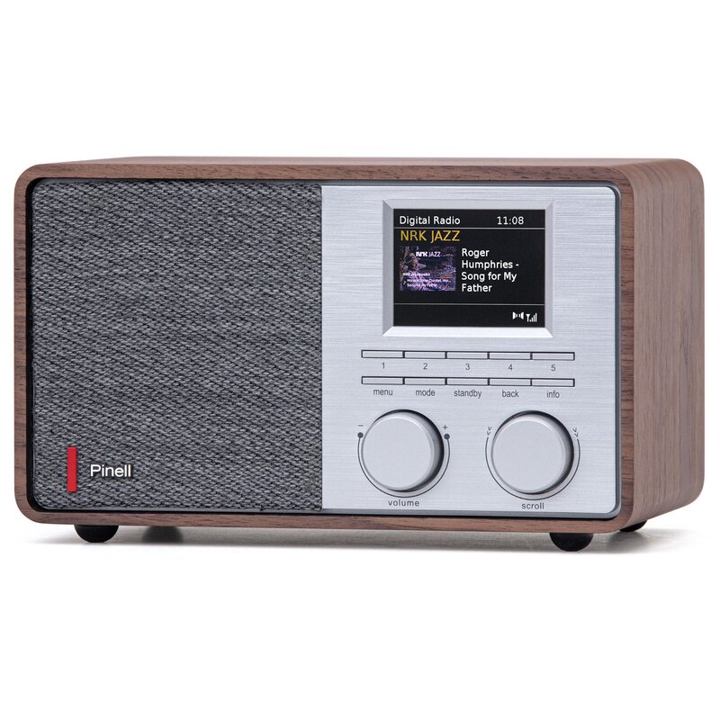 Radio PINELL Supersound 201W Cyfrowe Orzech
