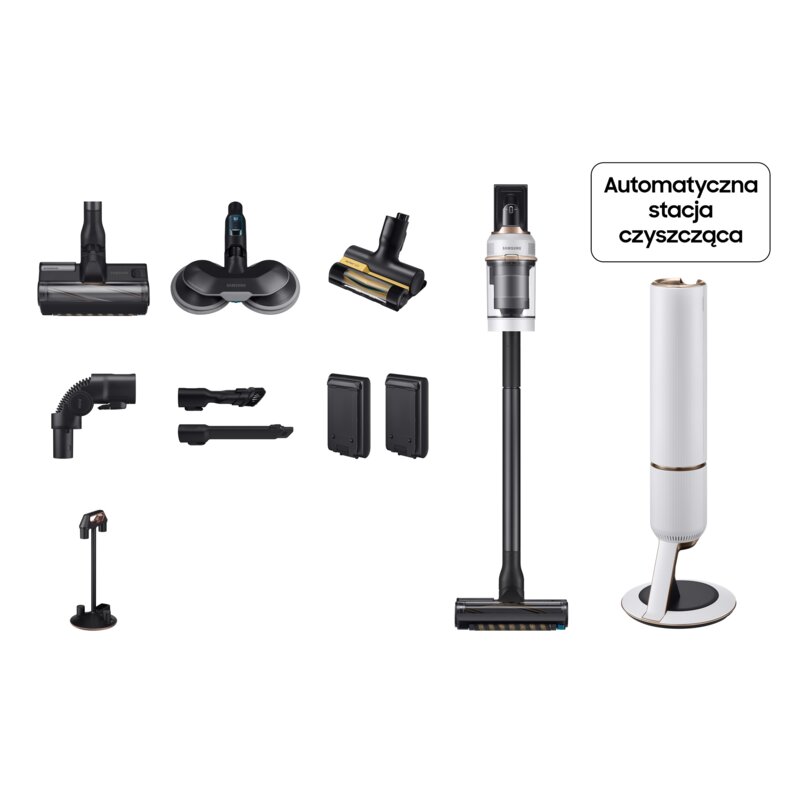 Odkurzacz pionowy SAMSUNG BESPOKE Jet Plus Pro Extra VS20B95973W/GE Bezprzewodowy (Mopujący)