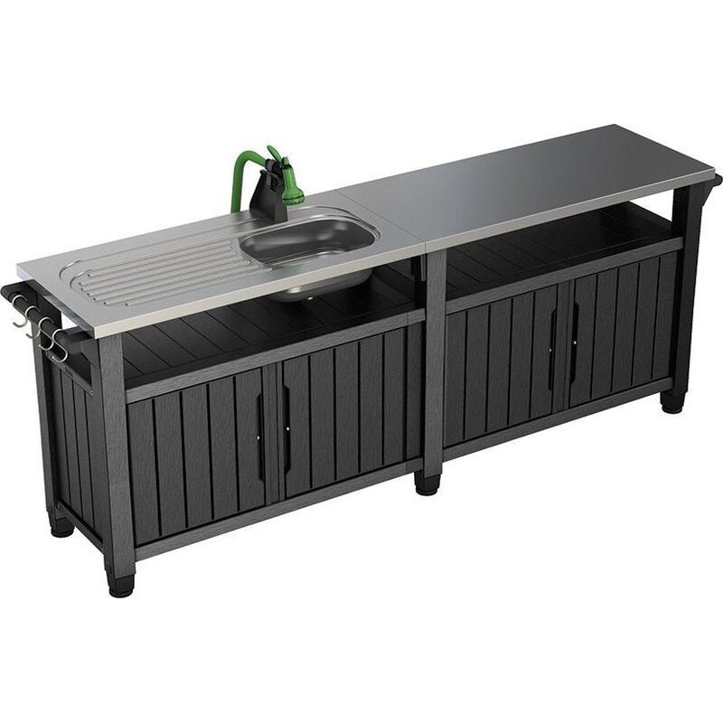 Barek ogrodowy KETER Unity chef 415 L Grafitowy