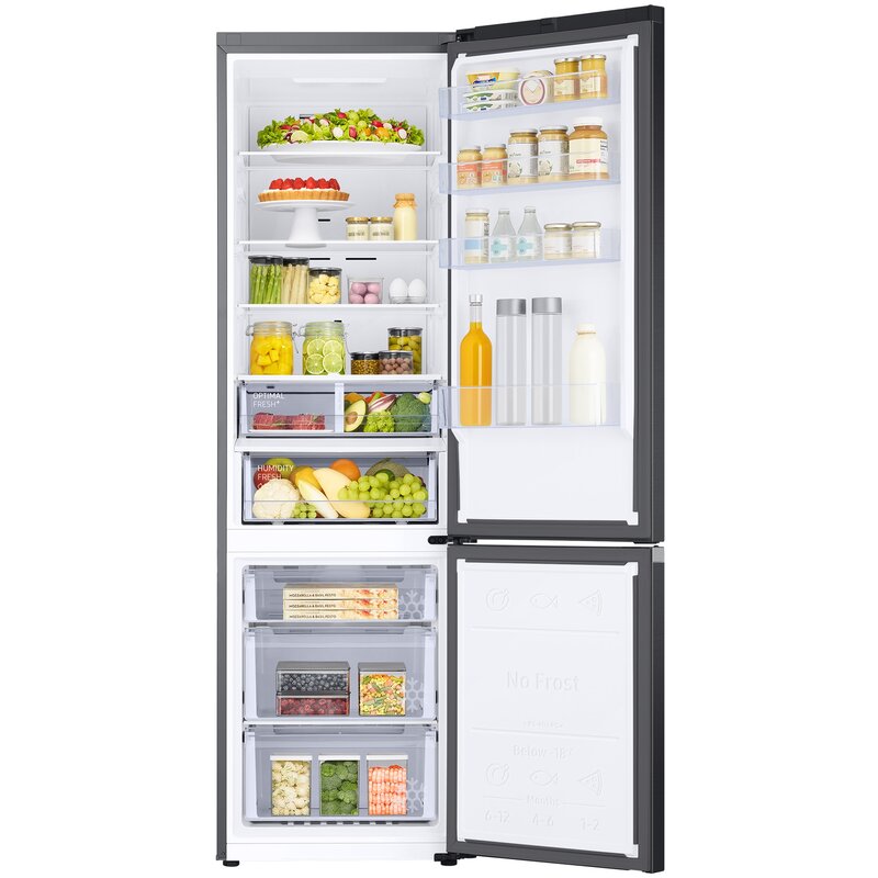 Lodówka SAMSUNG RB7300T RB38C607AB1 No frost AI Energy Mode 203cm Grafitowa stal