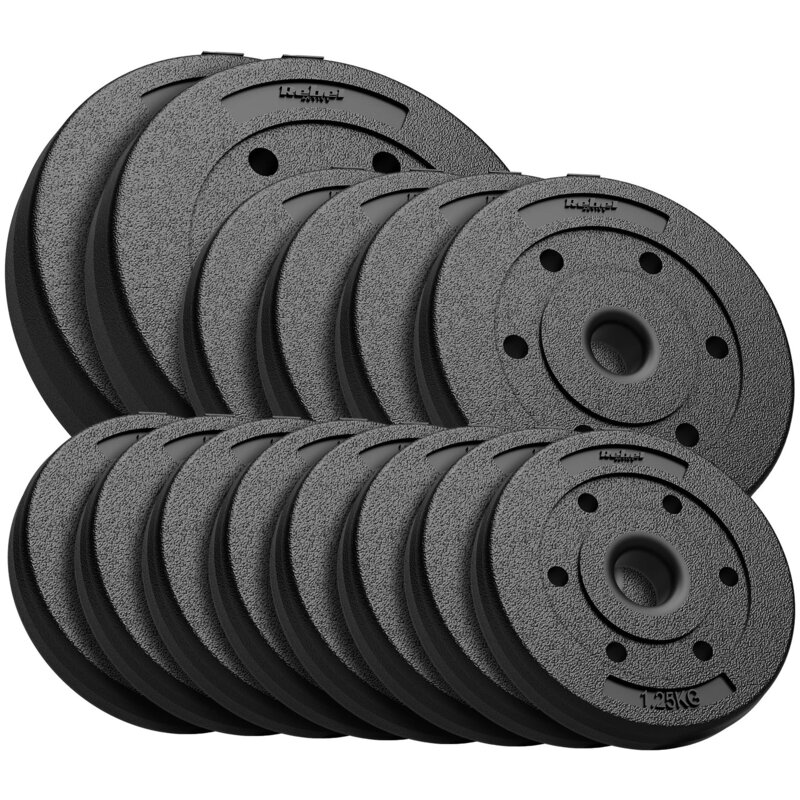 Zestaw obciążeń REBEL ACTIVE RBA-2106 (2 x 5 / 4 x 2.5 / 8 x 1.25 kg)