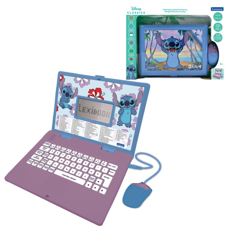 Zabawka laptop edukacyjny LEXIBOOK Disney Stitch JC598DI17