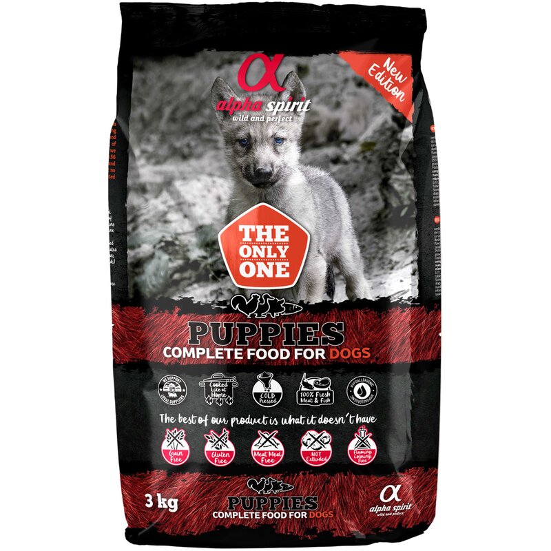 Karma dla psa półwilgotna ALPHA SPIRIT Puppies Drób z rybą 3 kg