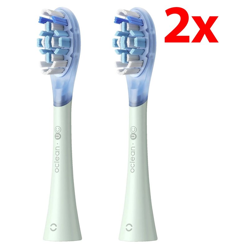Oryginalna końcówka szczoteczki OCLEAN X Ultra Clean Miętowy (2 szt.) (Usuwanie płytki nazębnej)