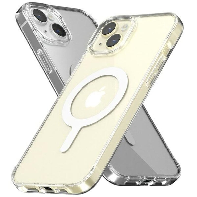 Etui MERCURY Jelhard MagSafe do Apple iPhone 14 Plus / 15 Plus Przezroczysty