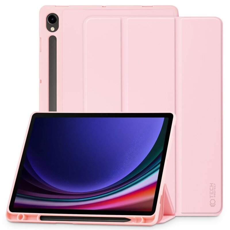 Tech-Protect SmartCase Pen do Galaxy Tab S10 FE / Galaxy Tab S9 FE różowy