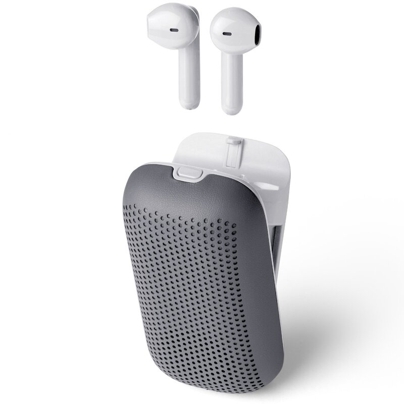 Słuchawki douszne LEXON Speakerbuds LA127G Szaro-biały