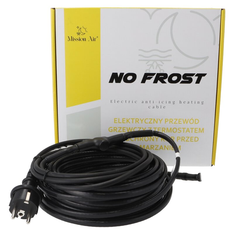 Kabel grzewczy przeciwoblodzeniowy zewnętrzny MISSION AIR No Frost 16 W/m 24 m (800W)
