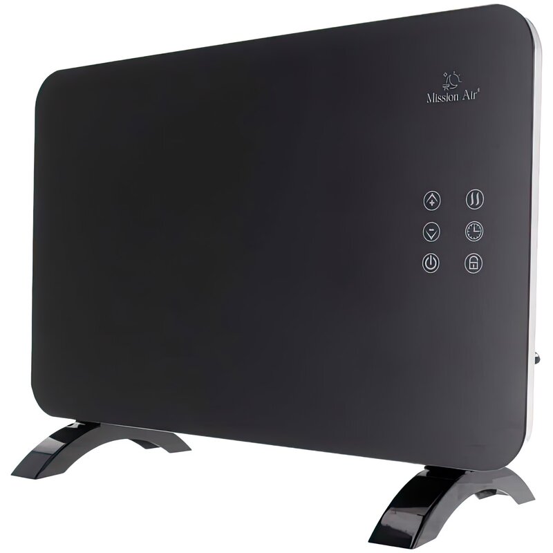 Grzejnik konwektorowy MISSION AIR Porto WiFi 1000W Czarny Wi‑Fi