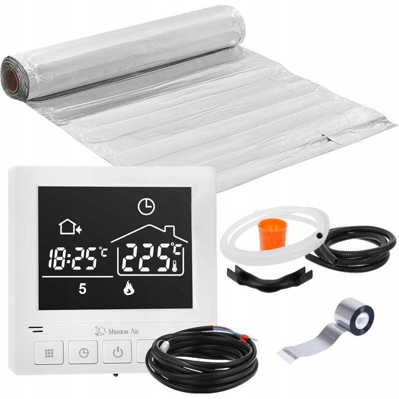Mata grzewcza pod panele MISSION AIR MAL-160W/m² 1.5m² (3mb x 50cm) + regulator Taurus Biały