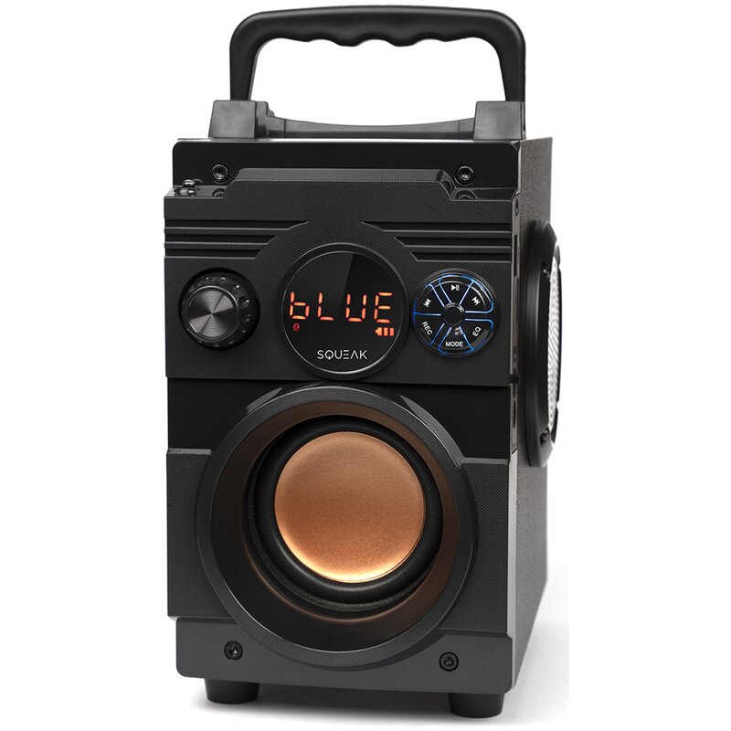 Głośnik mobilny SQUEAK BassBlaster SQ1001 Radio FM Czarny