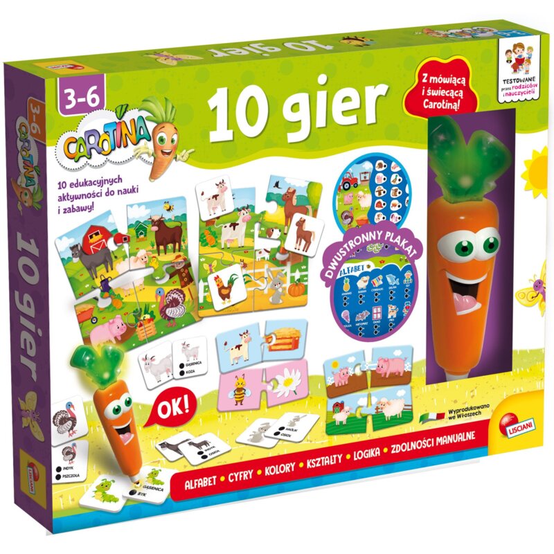 Gra edukacyjna LISCIANI Carotina 10w1 304-PL101290