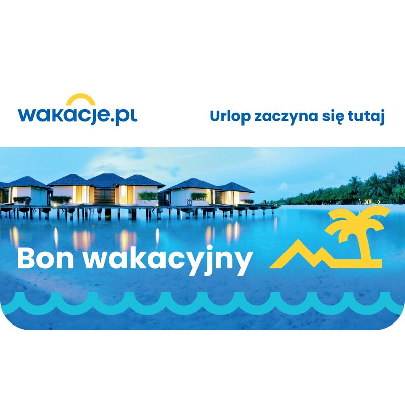 Karta podarunkowa WAKACJE.PL 500 zł