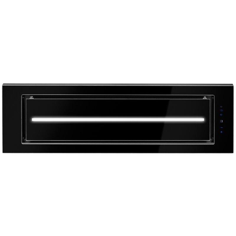 Okap AFRELLI Prima Glass Centrale 90 Czarny 526m3/h 60dB klasa B Timer