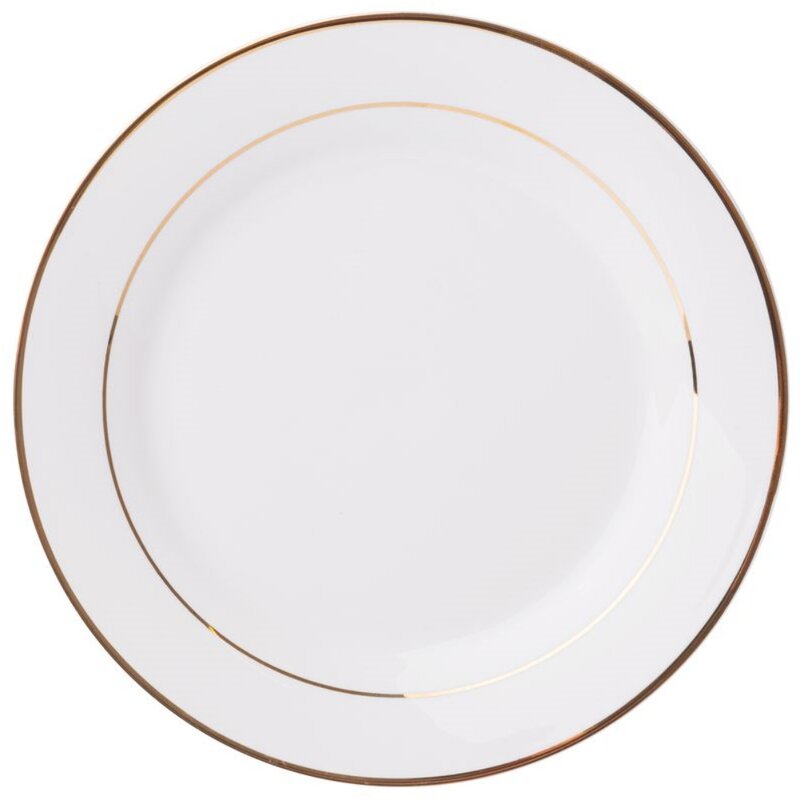 Talerz AMBITION Aura Gold 16.5 cm Biało-złoty