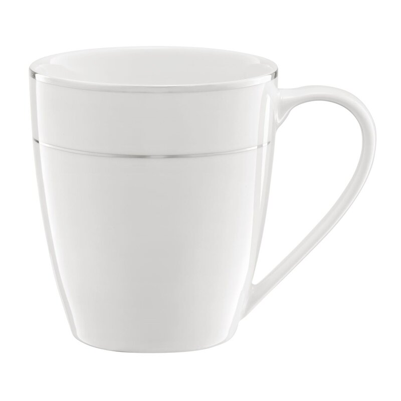 Kubek AMBITION Aura Silver Biały