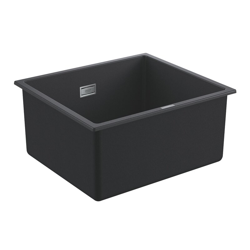 Zlewozmywak jednokomorowy GROHE K700U 31653AP0 Czarny 40.6x45.7
