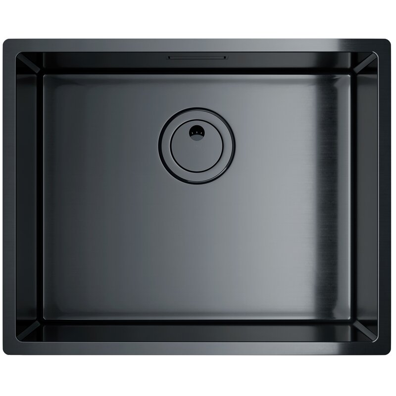Zlewozmywak jednokomorowy GLOBALO Riwolo 50.1 Antracytowy 44x54