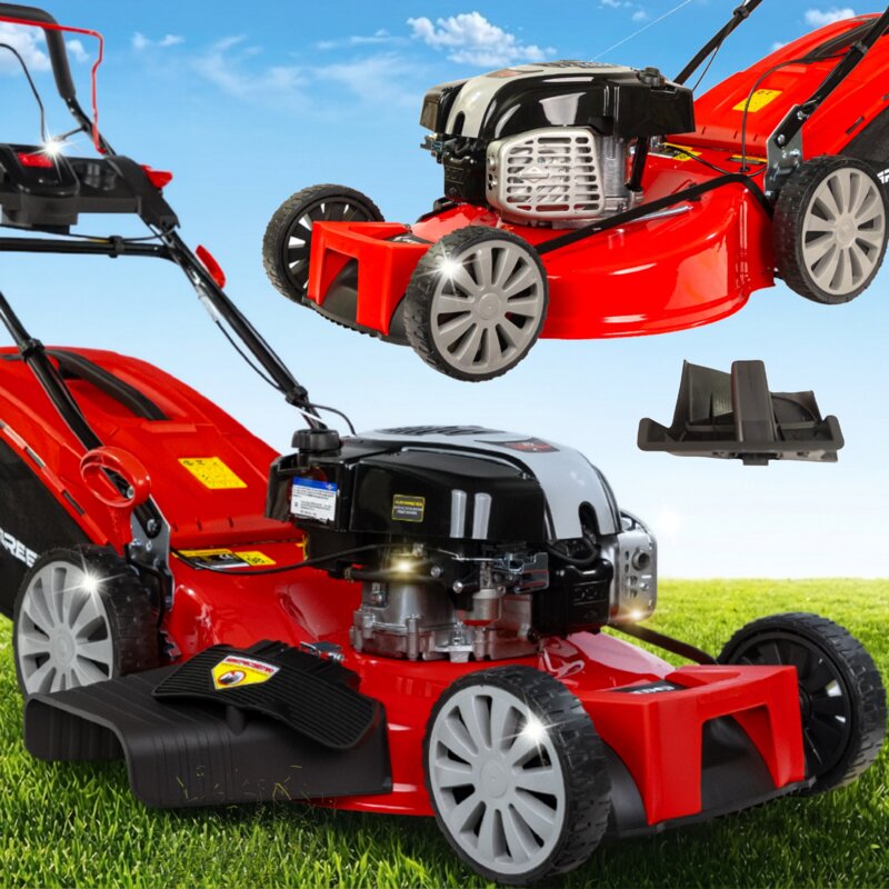 Kosiarka spalinowa GREENSO KS56-B161N BSDOV750 z napędem, 56 cm, 161 cm3, 2.74 kW, mulczowanie, kosz 60L, silnik Briggs & Stratton