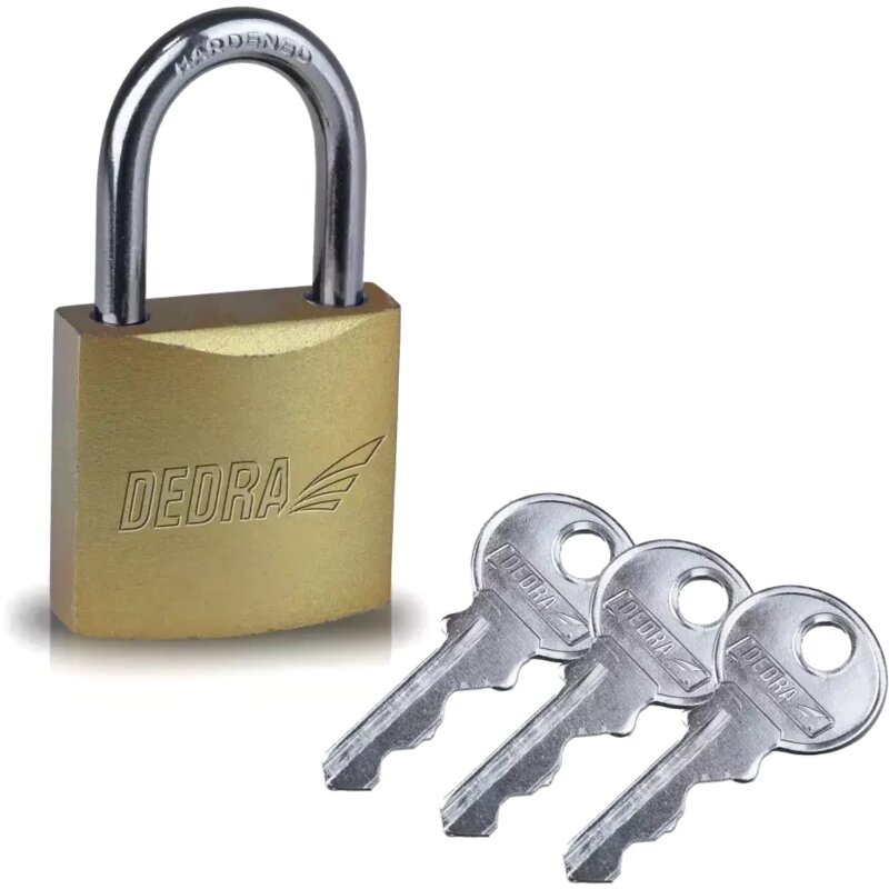 Kłódka DEDRA 11U123 60mm 3 klucze