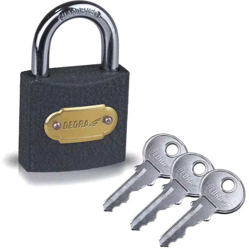 Kłódka DEDRA 11U102 50mm 3 klucze