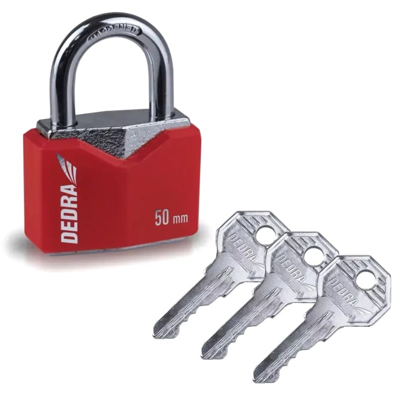 Kłódka DEDRA 11U112 50mm 3 klucze