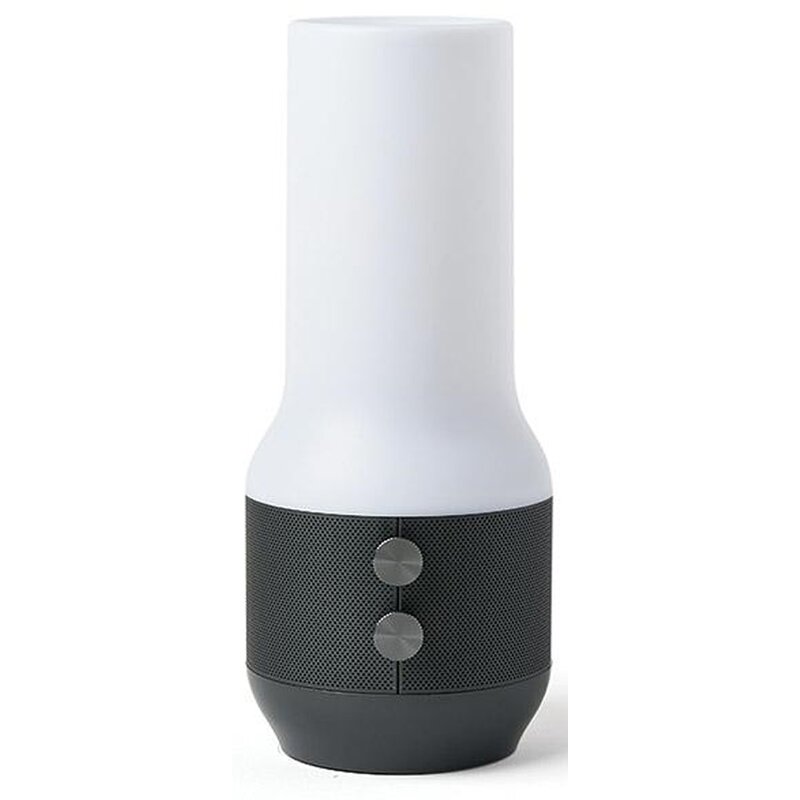 Lampka stołowa LEXON Terrace+ LA134X z głośnikiem i powerbankiem Ciemnoszary