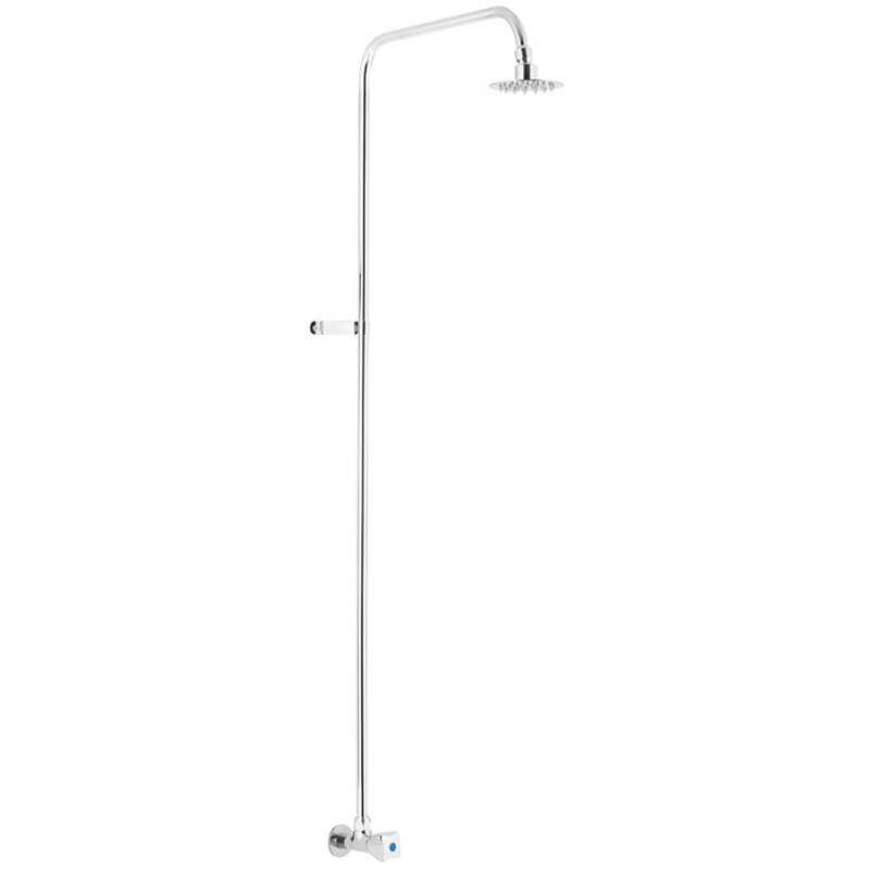 Zestaw prysznicowy natynkowy KFA ARMATURA Standard 260-711-00 z deszczownicą Chrom