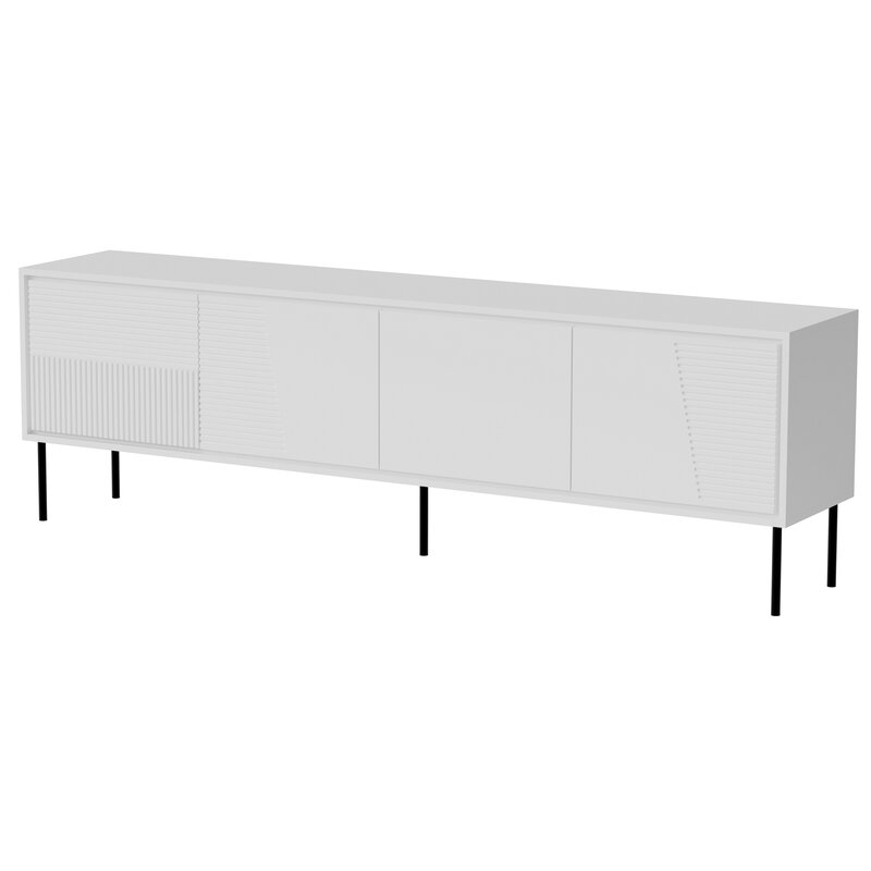 Szafka RTV ABI 4D 200x38x62 biały mat