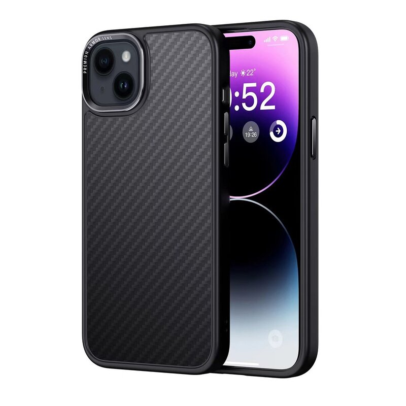 Etui COMMA Kevlar Mag do Apple iPhone 15 Czarny