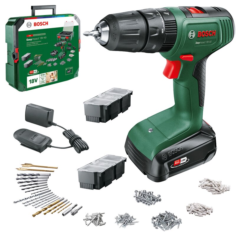 Wiertarko-wkrętarka BOSCH EasyImpact 18V-40 06039D810C z akumulatorem
