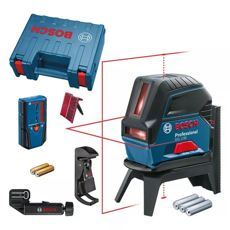 Laser liniowy BOSCH GCL 2-50 + LR6  0601066F01