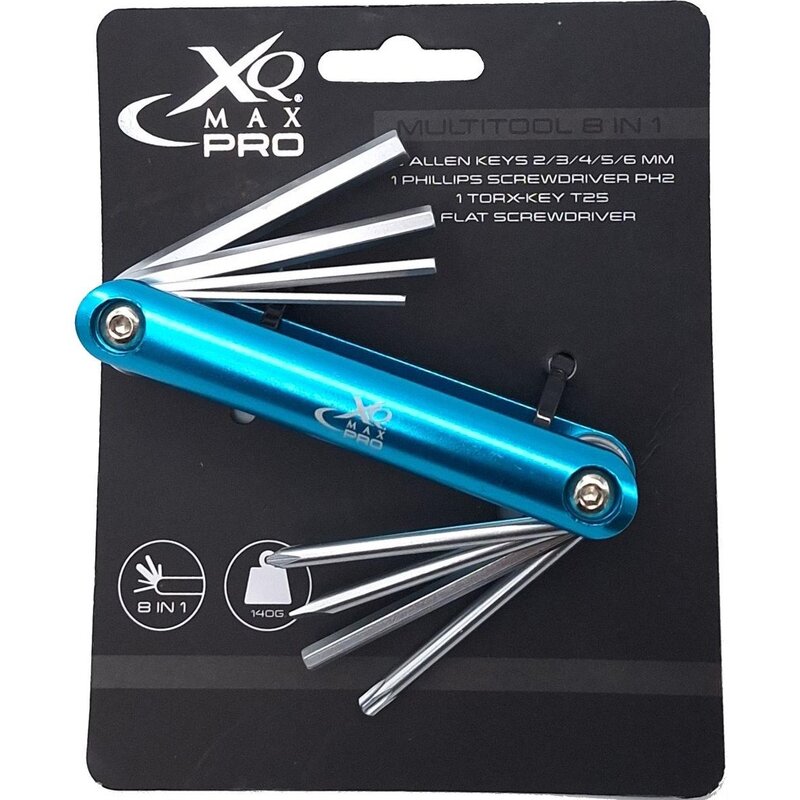 Zestaw kluczy rowerowych XQMAX Pro 8w1 Niebieski