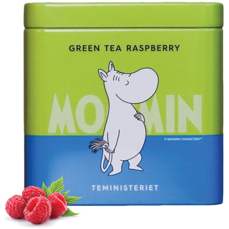 Herbata zielona liściasta TEMINISTERIET Moomin Green Tea Malina 100 g