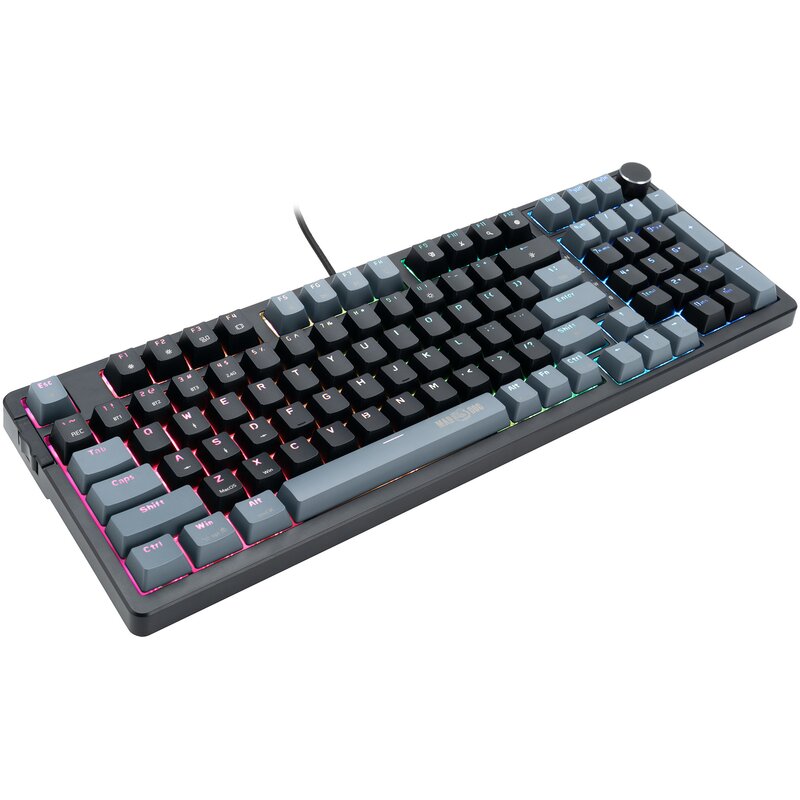 Klawiatura MAD DOG GK960K Gateron Pro Red Wireless  Czarno-szary