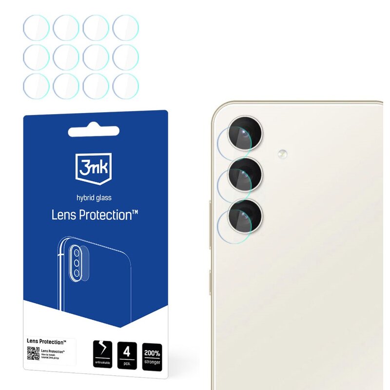 Szkło hybrydowe na obiektyw 3MK Lens Protection do Samsung Galaxy S24+