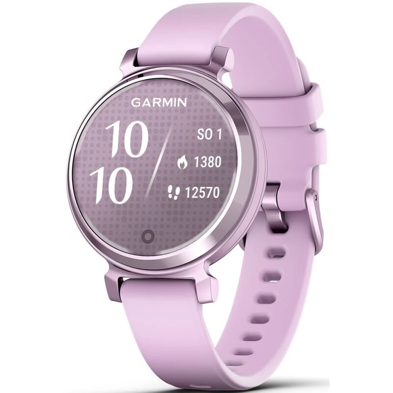 Smartwatch GARMIN Lily 2 Metallic Lilac 35mm 010-02839-01 z paskiem silikonowym w kolorze