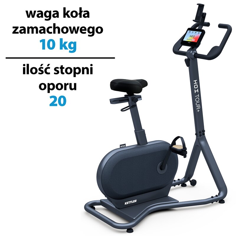 Rower indukcyjny KETTLER Hoi Tour+ Szary