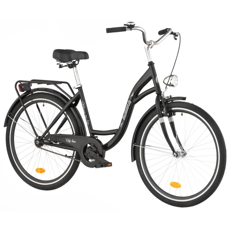 Rower miejski INDIANA Moena S1B 26 cali damski Czarny