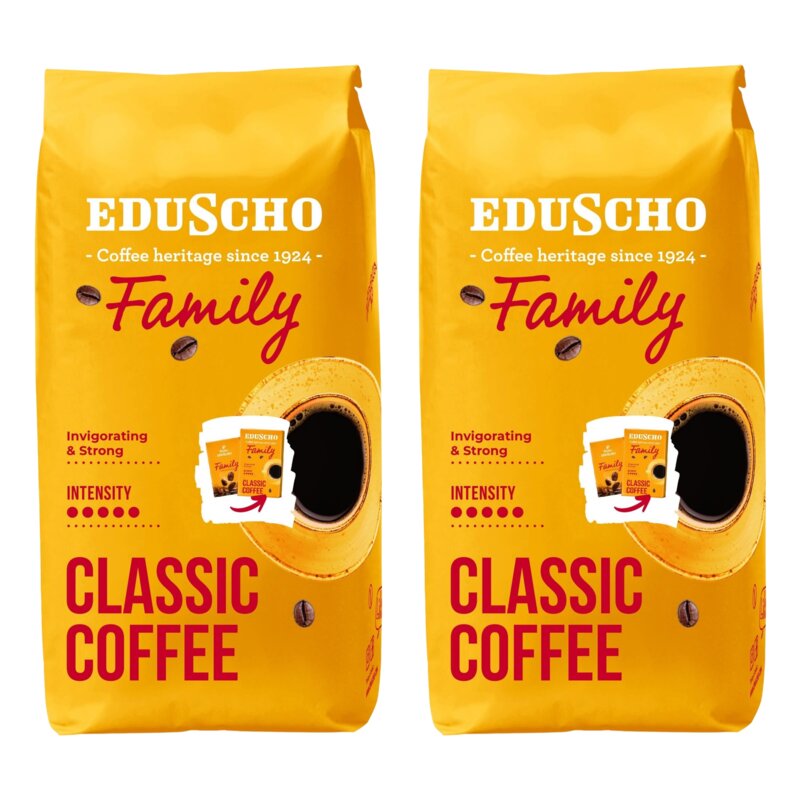 Kawa ziarnista EDUSCHO Family 2 x 1 kg
