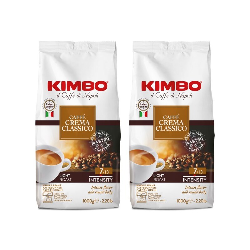 Kawa ziarnista KIMBO Caffe Crema Classico 2 x 1 kg