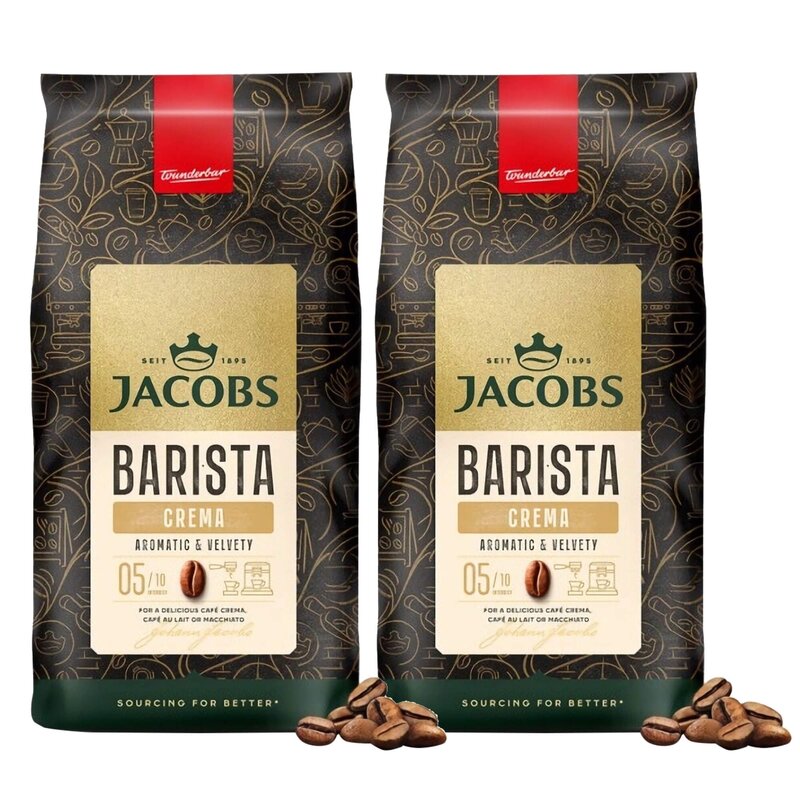 Kawa ziarnista JACOBS Barista Editions Crema 2 x 1 kg