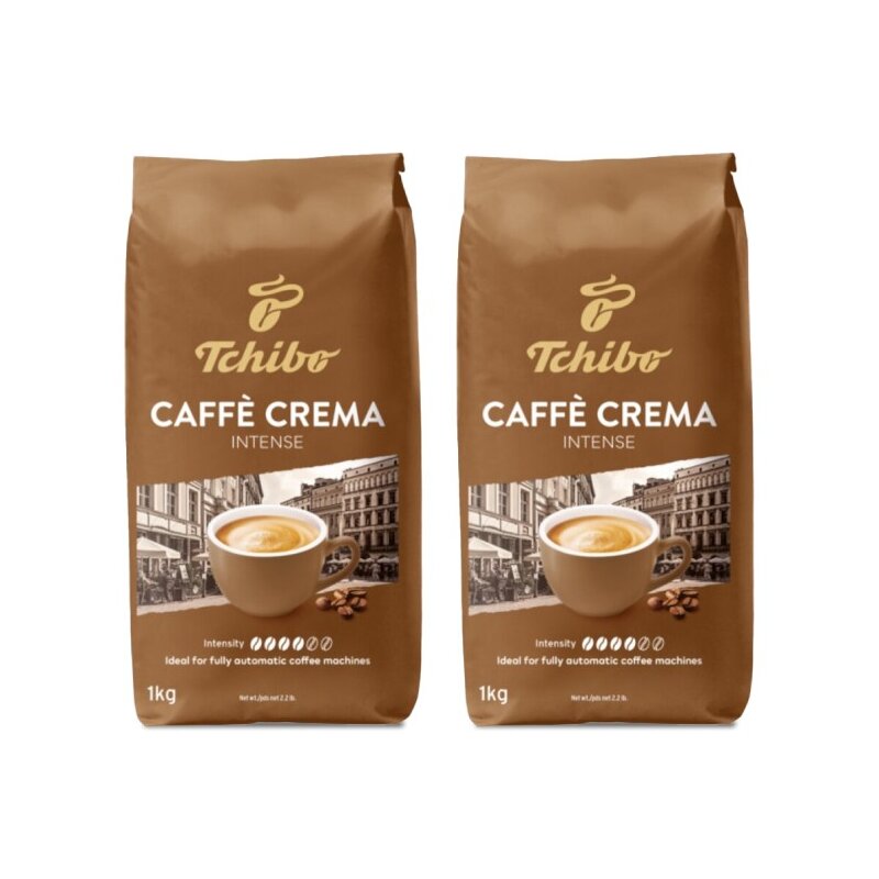 Kawa ziarnista TCHIBO Crema Intense Arabica 2 x 1 kg