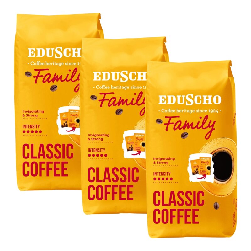 Kawa ziarnista TCHIBO Family 3 x 1 kg