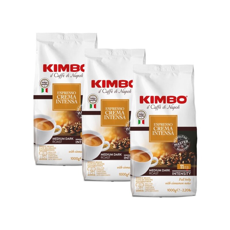 Kawa ziarnista KIMBO Espresso Crema Intensa 3 x 1 kg