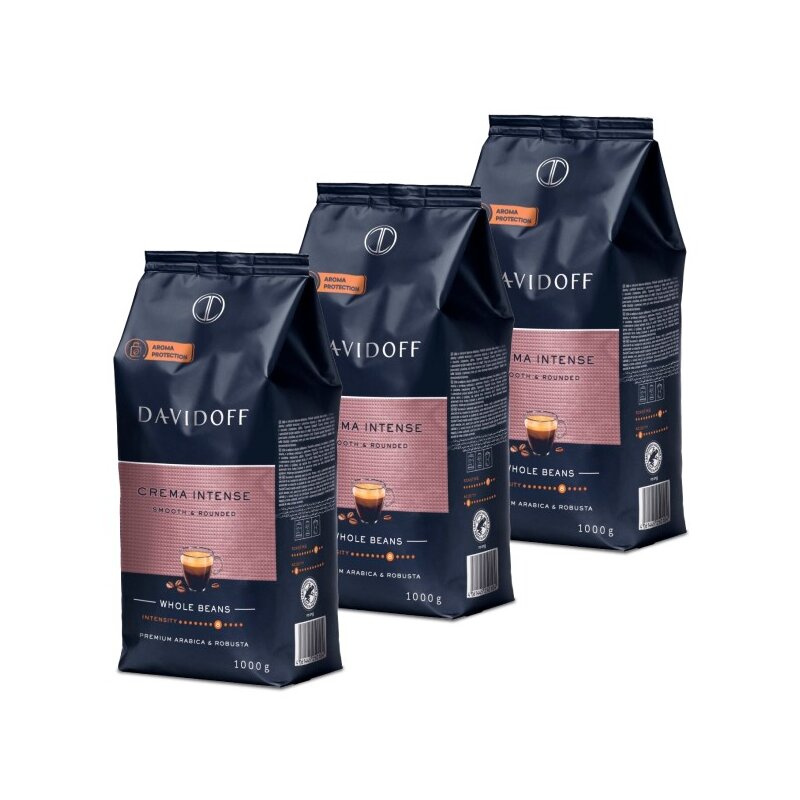 Kawa ziarnista DAVIDOFF Crema Intense 3 x 1 kg