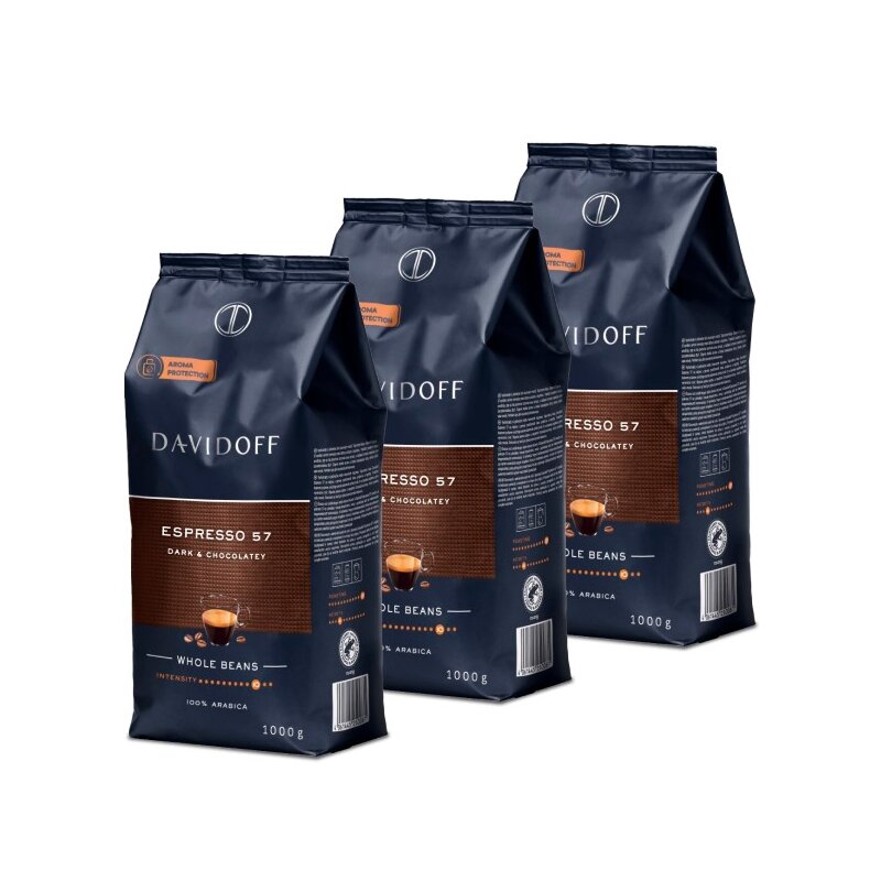 Kawa ziarnista DAVIDOFF Espresso 57 3 x 1 kg