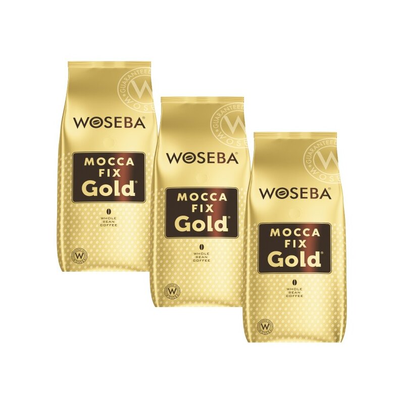 Kawa ziarnista WOSEBA Mocca Fix Gold 3 x 1 kg