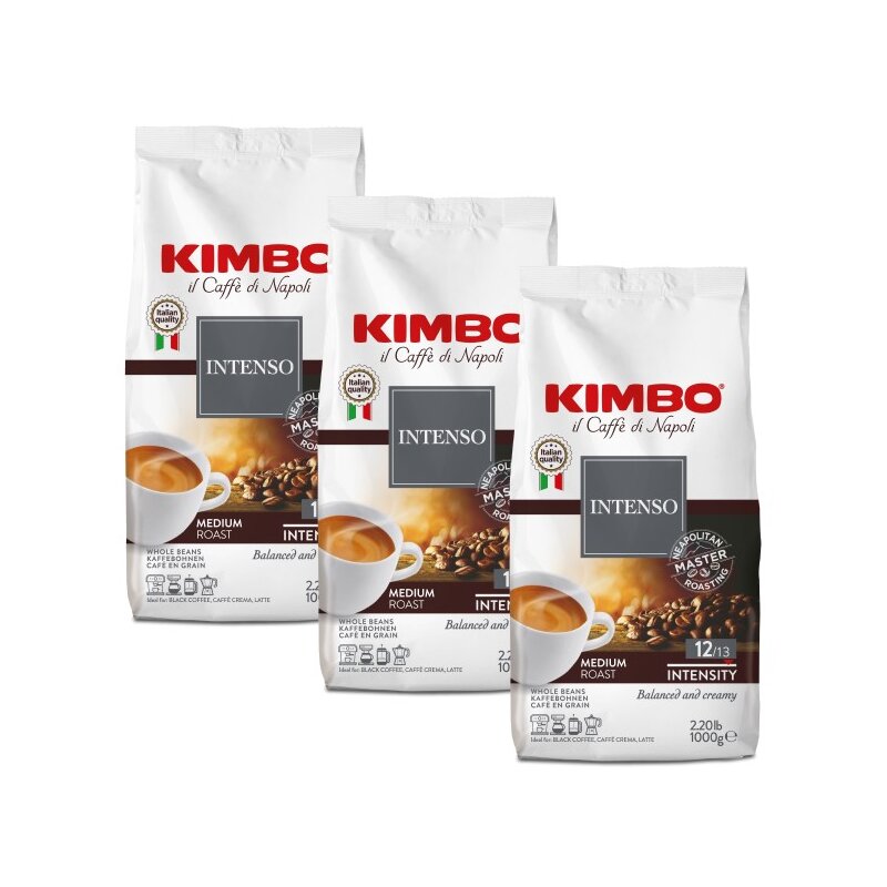 Kawa ziarnista KIMBO Aroma Intenso 3 x 1 kg